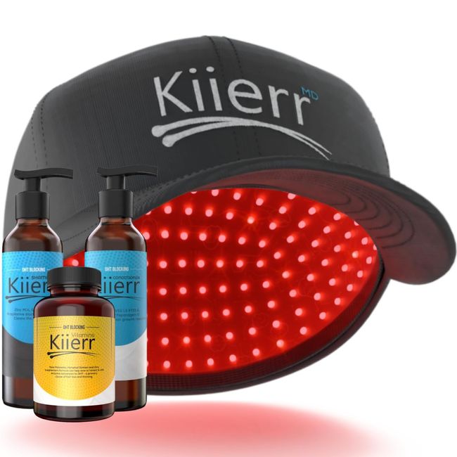 Kiierr 272 MD Elite Complete System- Laser Cap, Shampoo, Conditioner, and Vitamins