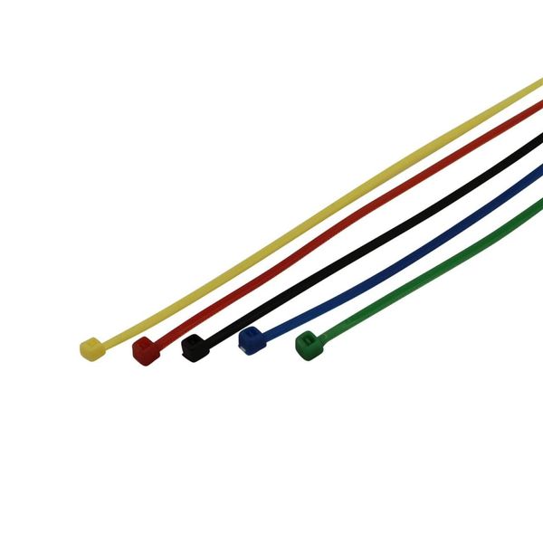 Unitec 44746 Cable Ties Set, 150 x 2.5 mm, 50 Pieces, Assorted Colours