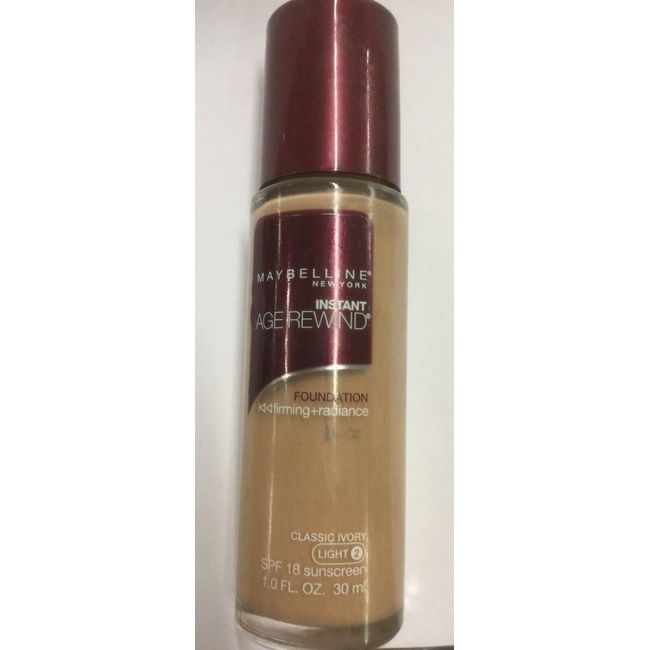 Maybelline Age Rewind Foundation CLASSIC IVORY (LIGHT-2) NEW.