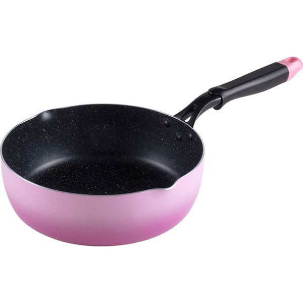 Wahei Freiz RA-9721 Deep Frying Pan, Ultra Deep Pan, 9.4 inches (24 cm), Stir-fry, Simmer, Roast, Boil, Deep-frying, For Gas Fire