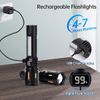 99000000 Lumens Super Bright LED Tactical Flashlight Rechargeable Work Light 2X