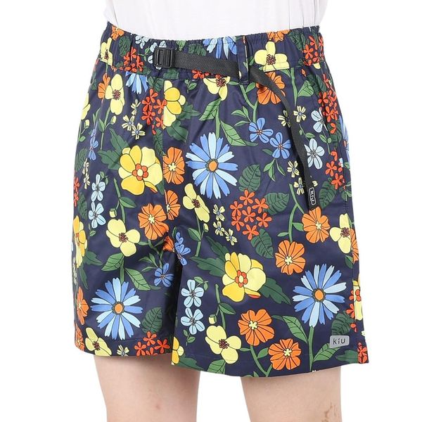 KiU [2024] K206M-169 Waterproof Shorts, Waterproof, Outdoor, Camping, Sea Festival, Leisure, Cute, Stylish, Psychedelic, Flower, M, Breathable, Durable, Stretchy