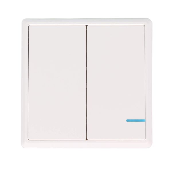 Mengshen Wireless Lights Switch, Two-Gang Switch(Only Switch Panel, Receiver not Included)