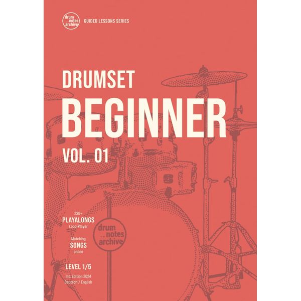 Drumset Beginner Vol. 01 (Guided Lessons Series)