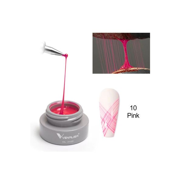 Pembe Spider Gel Örümcek Ağı Nail Art 5 ml