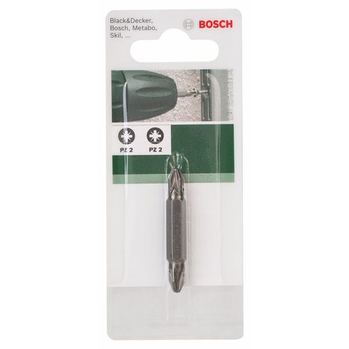 Bosch 2609255957 Double Ended 45mm Screwdriver Bit (Pz 2--Pz 2)