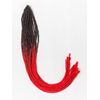 DreadLab - Soft Style Ombre Double Ended Synthetic Dreadlocks Twists 10 Pack (Black - Red Transitional)
