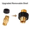 2x M22-14mm Quick Connect Hose Adapter 5000PSI Pressure Washer Connector Fitting