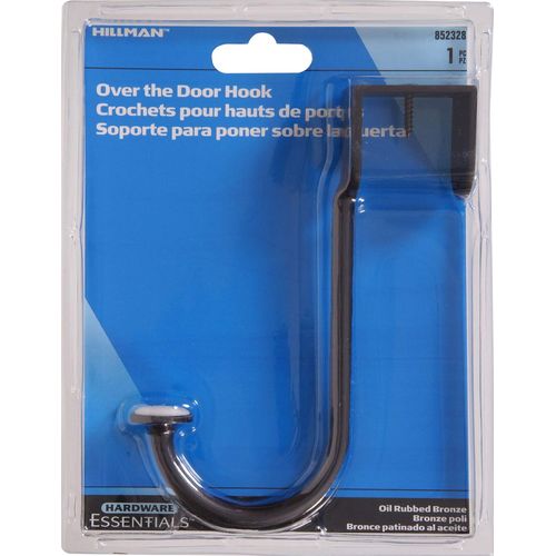 Hardware Essentials 852328 Over The Door Hook Oil Rubbed Bronze