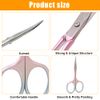 Eyebrow Scissors Curved Beauty Scissors Nail Scissors for Women, Cute Facial Trimming Scissors Nose Hair Scissors for Men