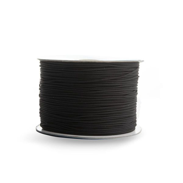 Realm Roman Blind Cord 1.2mm String For Austrian Festoon Cording (10m, Black)