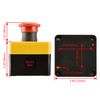 Heschen Red Sign Weatherproof Emergency Stop Push Button Switch, 660V 10A, with Box and Key