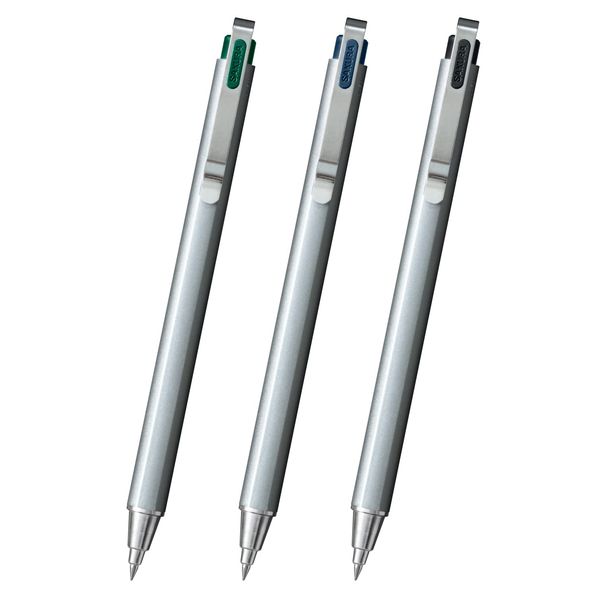 Sakura Crepas GBR354-3 Gel Ink Ballpoint Pen Ballpoint Sign iD Plus 3 Color Set 0.4mm