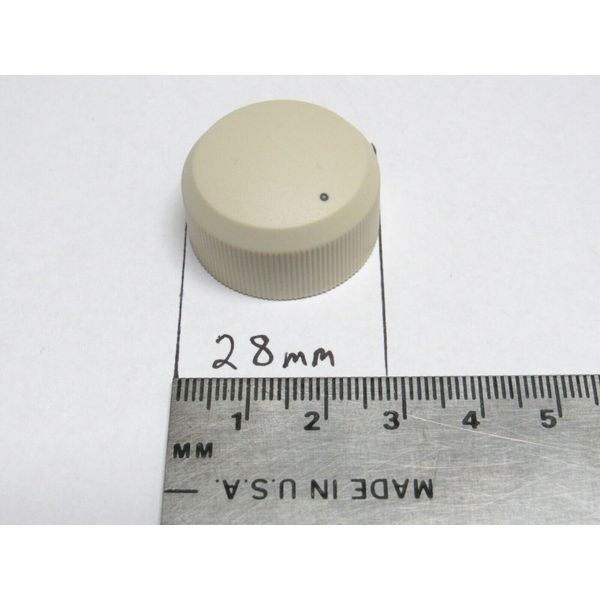 Ivory D-Shaft 28X15 Knob fits Volume Control with D-stem