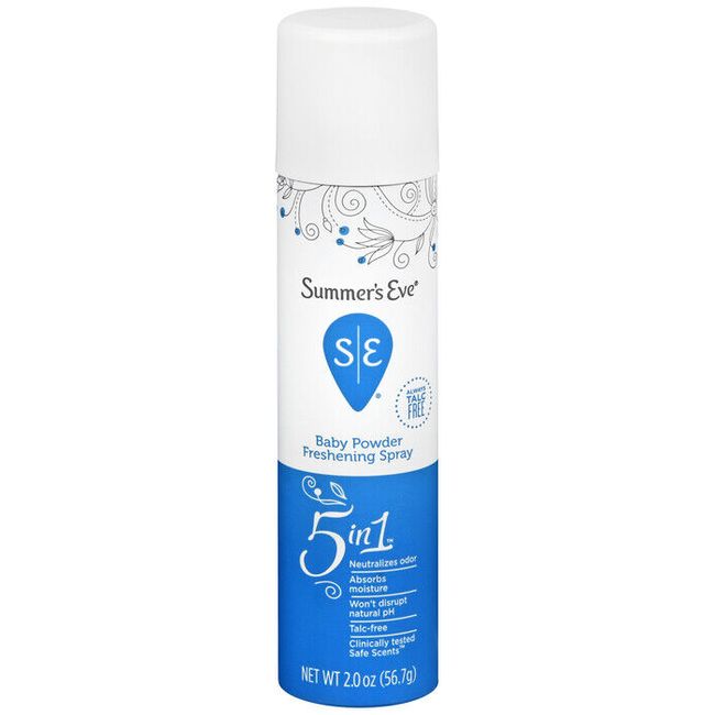 SUMMERS EVE DEODORANT SPRAY BABY POWDER 2OZ