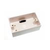 Moulded Pattress Surface Mount Back Box Double 2 Gang 47Mm