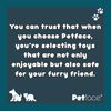 Petface Tough Duck Plush Dog Toy, 48 cm