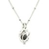 Encircle Silver Essential Oil Aromatherapy Diffuser Necklace- 18"