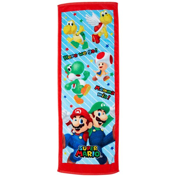 Marushin 4525002500 Bath Towel for Kids, Mario, Nintendo, Super Mario Bros, Beach, Sea, Pool, Summer