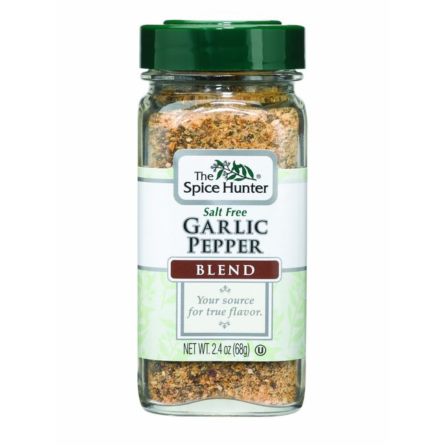 The Spice Hunter Pepper, Garlic Blend, 2.4-Ounce Jars (Pack of 6)