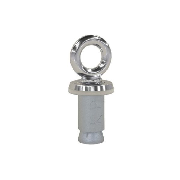 CHROME PLATED BRASS ROPE EYE W/ LAG SHIELD (PERMACAST - PI-74S)