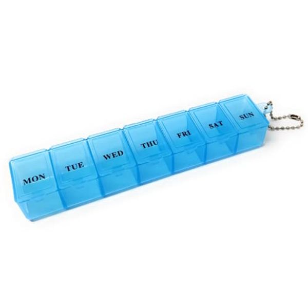 Weekly Pill Organiser and Dispenser [Blue]