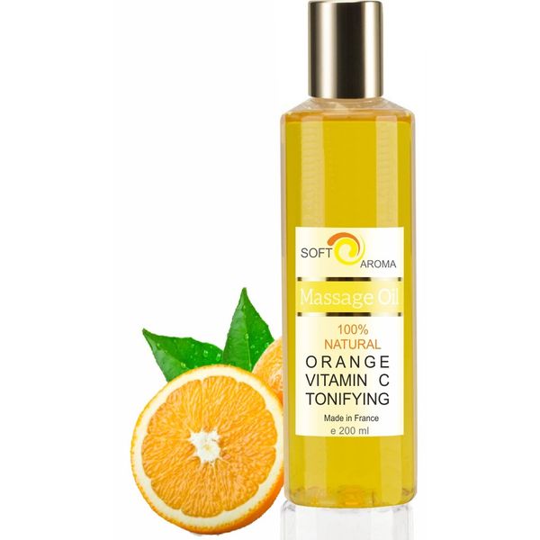 Traubenkernöl Massage 200 ml (Orange Vitamin C)