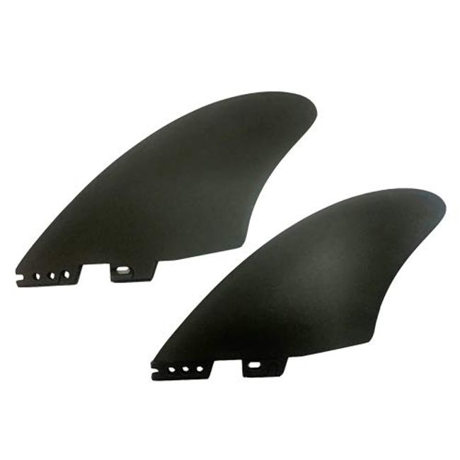 FUNKTION FKGFCC-FCSII-K2 For FCSII FCS2 Surfboards 2 Fins FCSII Compatible K2 TWIN KEEL 4.65" Set of 2