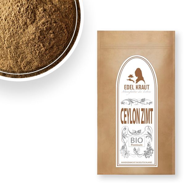 Ceylon Cinnamon Organic Ground – 250 g | Elegant Herb | 100% Pure Organic Ceylon Cinnamon - Organic Cinnamon Ceylon Free from Any Additives - Little Coumarin