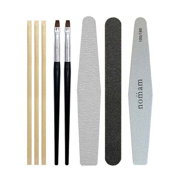 Groovy Nail Nail Tool Consumables Set File/Emery/Gel Brush/Buffer/Wood Stick Tool Kit Nekoposu Compatible