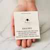 Philip Jones Black Onyx Adjustable Ring with Quote Card