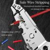 18 in 1 Foldable Wire Stripper/wire crimping tool, 2025 New Multi-function Wire Stripping Pliers, Wire Cutter, Wire Stripper Tool, Cable Stripper, Wire Clippers (Green)