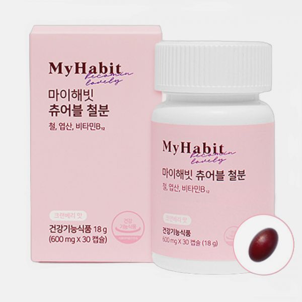 My Habit Chewable Iron Cranberry Flavored Jelly Supplement 1 Box 1021467