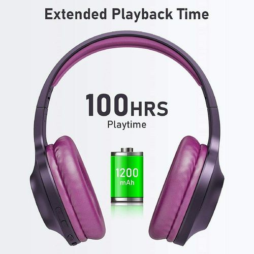 Wireless Headphones Foldable Headset Compatible with FairPhone 6, w Mic Hands-Free Earphones Earbuds Over Ear