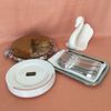 125 Piece Silver Plates & Cutlery Set, Reusable & Recyclable, Elegant Party Set