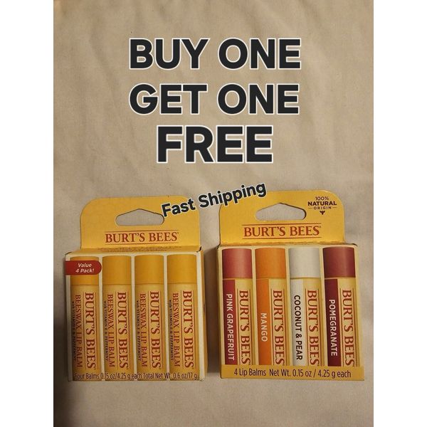 Burt's Bees Beeswax Lip Balm - 0.15oz (4 Count)