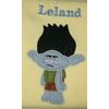 Boys Troll Personalised Super Soft Fleece Blanket. (Blue)