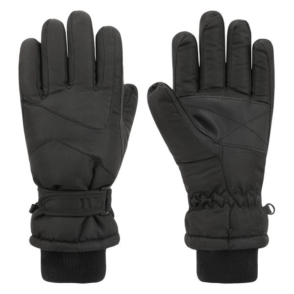 QKURT Kids Boys Ski Gloves, Winter Gloves Warm Fleece Gloves Snowproof Snowboard gloves Insulated Thermal Gloves Cold Weather Gloves