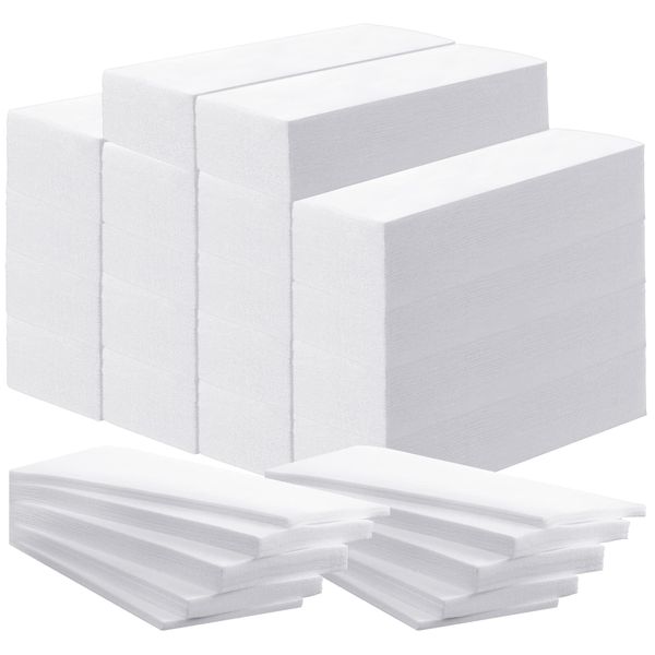 Tudomro 2000 Pcs Large Wax Strips for Hair Removal 2.8 x 7.9 Inch Non Woven Waxing Strips Body Strips for Waxing Epilating Wax Paper for Women Men Arms Legs Armpit Hair Removal, White