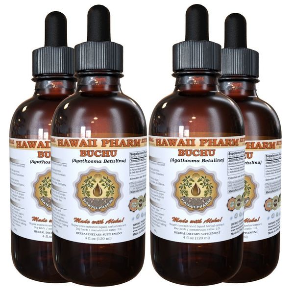 Buchu (Agathosma Betulina) Liquid Extract 4x4 oz