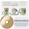 Newhouse Hardware BR5WL Lighted Doorbell Button, 1-Pack, Brass