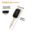 Curl Define Styling Brush, Prongs for Combing & Shaping Men's & Women's Curls, Reduces Pulling & Separation (Beige)