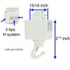 Direct-Lighting H System Track Adapter with Hook H870-WH (White)