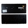 Power4Laptops French Layout With Pointer Grey Frame Backlit Black Replacement Laptop Keyboard Compatible With HP 6037B0098905