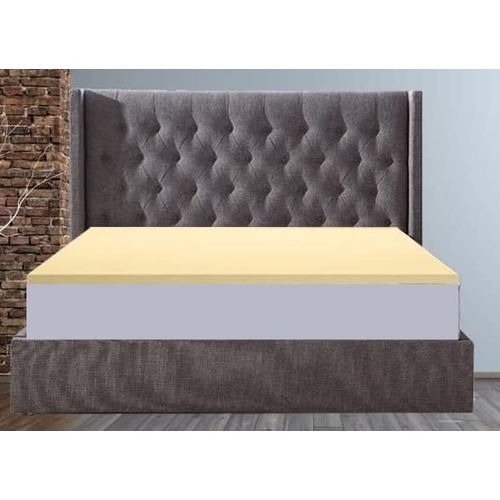 Memory Foam Mattress Topper Mattress Protector With Extra Soft Foam, Orthopaedic Back Support Topper, 1” Memory Foam Mattress Topper Pad (Super King) Cream