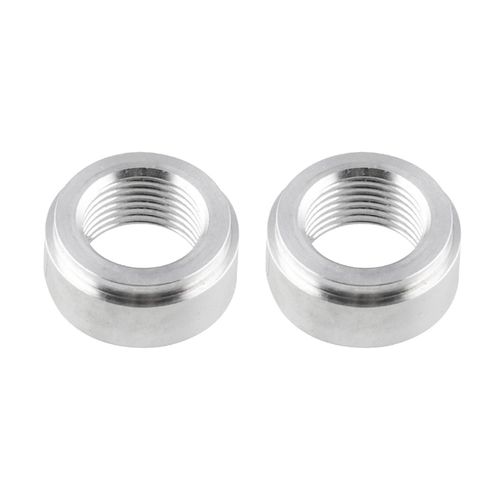 LisylineAuto 2 Pack 3/8" NPT Weld On Bung Aluminum Pipe Thread Pipe Fitting Adapter Car Accessories,Use With Fuel, Oil, Gas and Water
