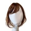 Luce brillare Partial Wig, 100% Human Hair, Medical Use, Hairpiece, Women's, Whorl, Top of Head, Straight, Bob, Domestic Manufacturer, Essential Set of 5, Glossy Beauty Medium (Natural Brown)