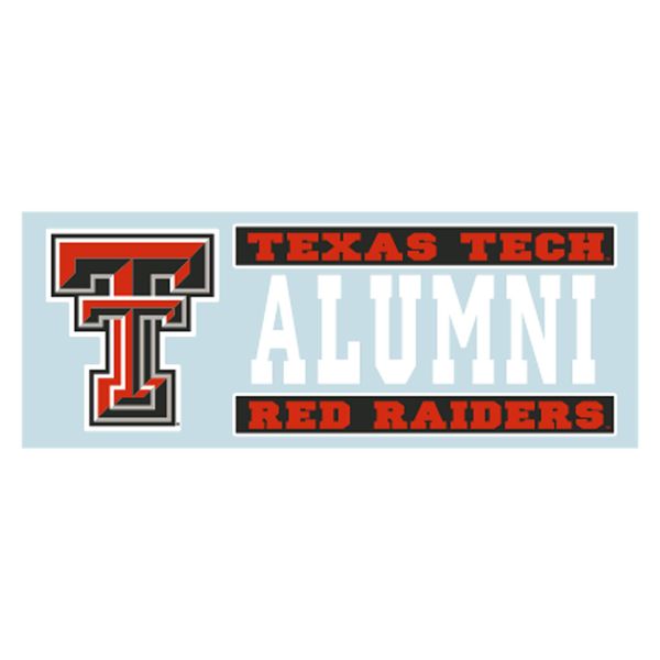 Craftique Texas Tech Decal (TT TEXAS TECH ALUMNI DECAL (6''), 6 in)
