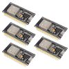 5 pcs ESP32-DevKitC NodeMCU WiFi WLAN CP2102 ESP32-WROOM-32 Microcontroller Bluetooth Module Development Board for Arduino