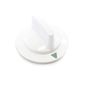 Red Hound Auto 1 White Dryer Timer Control Knob Replacement Compatible with General Electric Hotpoint RCA WE1M652